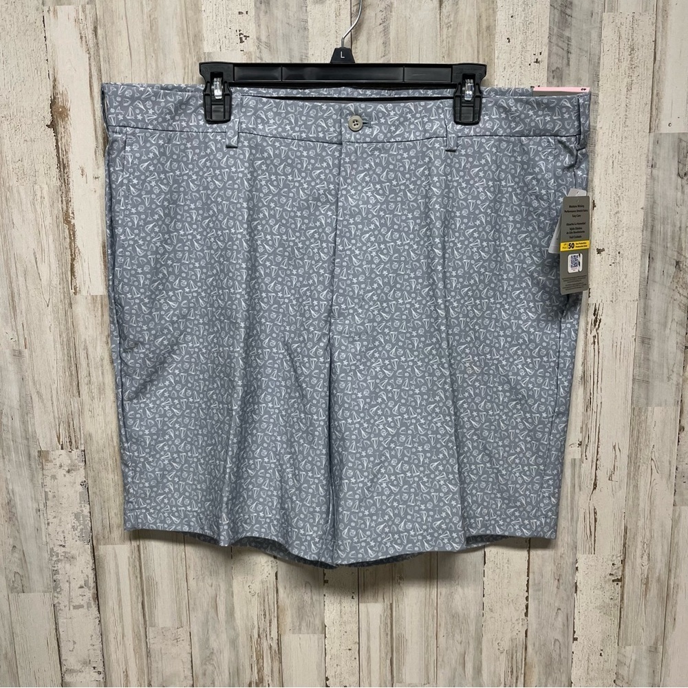 PGA Tour New Sail Boat Gray Martini Men’s Golf Shorts Size 40 - Picture 2 of 7